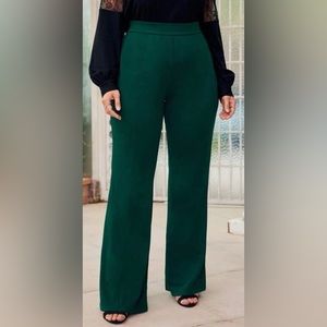 SHEIN Privé Plus Solid High Waist Dress Pants